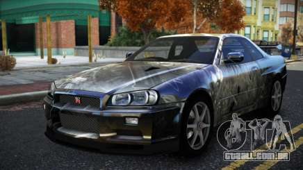Nissan Skyline R34 Bridy S7 para GTA 4