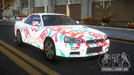 Nissan Skyline R34 Terjam S8 para GTA 4
