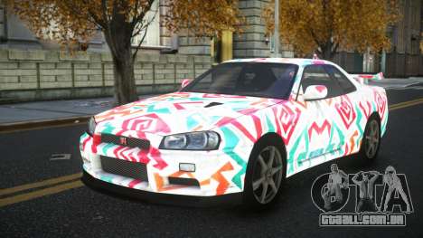 Nissan Skyline R34 Terjam S8 para GTA 4