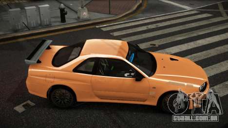 Nissan Skyline R34 Qomafon para GTA 4