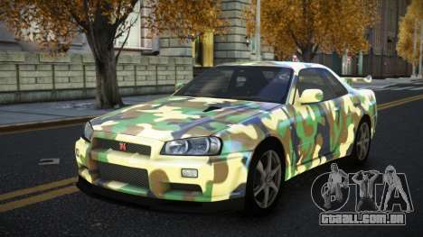 Nissan Skyline R34 Terjam S12 para GTA 4