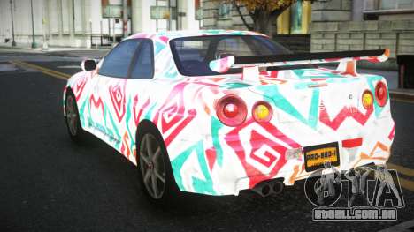 Nissan Skyline R34 Terjam S8 para GTA 4