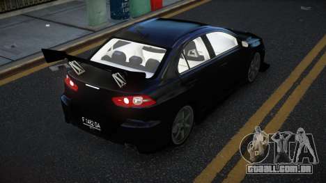 Mitsubishi Lancer Evolution X Xacam para GTA 4