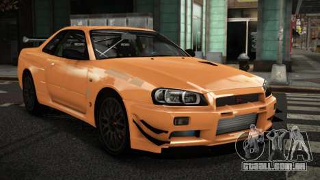 Nissan Skyline R34 Qomafon para GTA 4