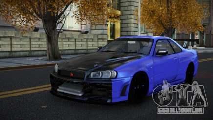Nissan Skyline R34 Aniz para GTA 4