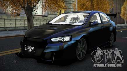 Mitsubishi Lancer Evolution X Xacam para GTA 4