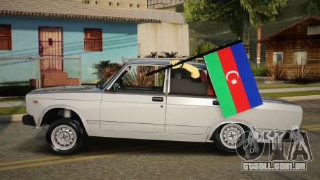 VAZ 2107 Avtosh Azerbaijan Flag para GTA San Andreas