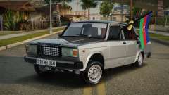 VAZ 2107 Avtosh Azerbaijan Flag para GTA San Andreas