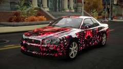 Nissan Skyline R34 Nalyntiny S14 para GTA 4