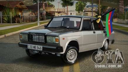 VAZ 2107 Avtosh Azerbaijan Flag para GTA San Andreas
