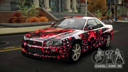 Nissan Skyline R34 Nalyntiny S14 para GTA 4