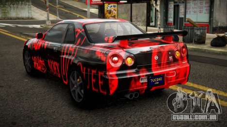 Nissan Skyline R34 Erxah S8 para GTA 4