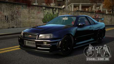 Nissan Skyline R34 Mirvavixe para GTA 4