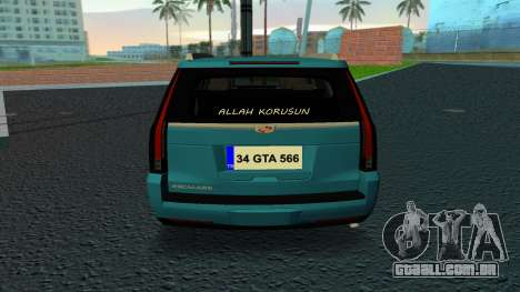 Cadillac Escalade 2019 para GTA Vice City