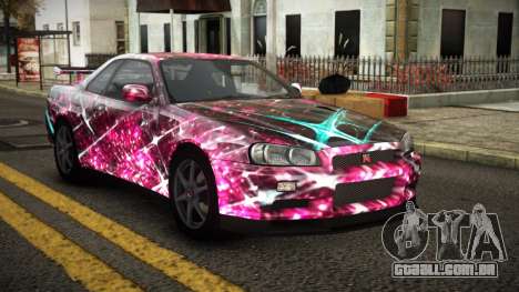 Nissan Skyline R34 Erxah S6 para GTA 4