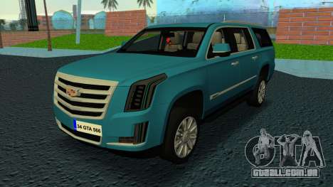 Cadillac Escalade 2019 para GTA Vice City