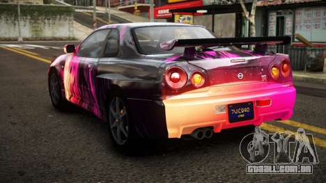 Nissan Skyline R34 Erxah S9 para GTA 4