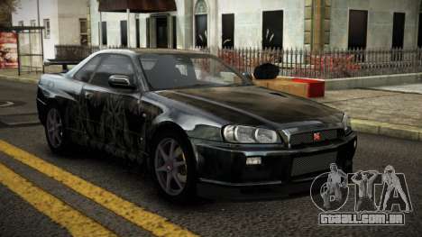 Nissan Skyline R34 Erxah S2 para GTA 4