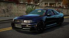 Nissan Skyline R34 Mirvavixe para GTA 4
