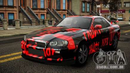 Nissan Skyline R34 Erxah S8 para GTA 4