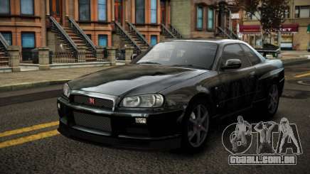 Nissan Skyline R34 Erxah S2 para GTA 4