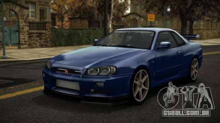 Nissan Skyline R34 Doofe para GTA 4