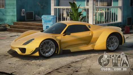 Porsche 918 Spyder Yellow para GTA San Andreas