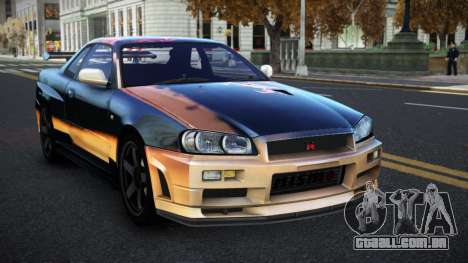 Nissan Skyline R34 Selyn S3 para GTA 4