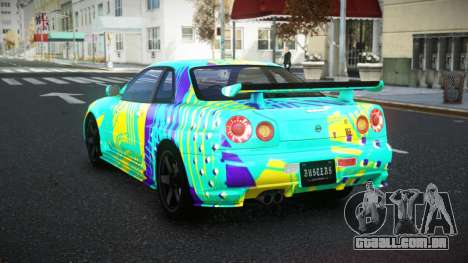 Nissan Skyline R34 Selyn S6 para GTA 4