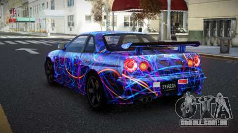 Nissan Skyline R34 Selyn S5 para GTA 4