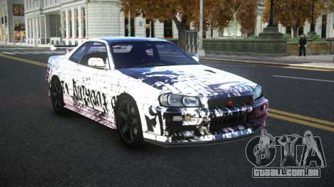 Nissan Skyline R34 Selyn S2 para GTA 4