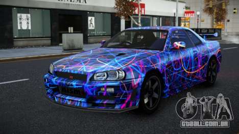 Nissan Skyline R34 Selyn S5 para GTA 4
