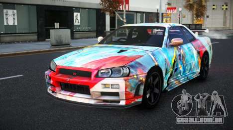 Nissan Skyline R34 Selyn S9 para GTA 4
