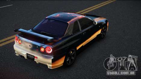 Nissan Skyline R34 Selyn S3 para GTA 4