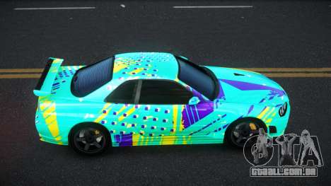 Nissan Skyline R34 Selyn S6 para GTA 4