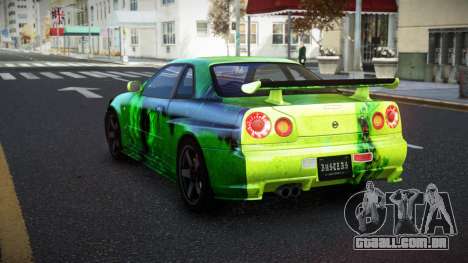 Nissan Skyline R34 Selyn S8 para GTA 4