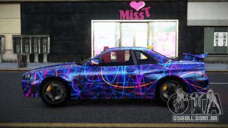 Nissan Skyline R34 Selyn S5 para GTA 4