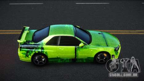 Nissan Skyline R34 Selyn S8 para GTA 4