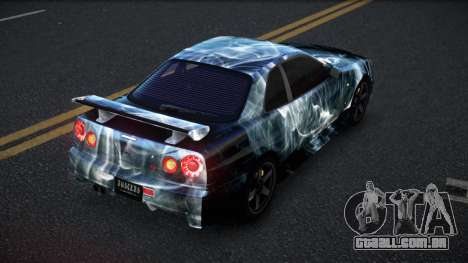 Nissan Skyline R34 Selyn S7 para GTA 4