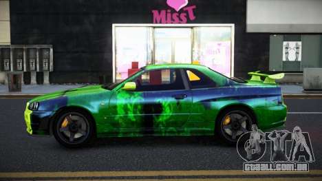 Nissan Skyline R34 Selyn S8 para GTA 4