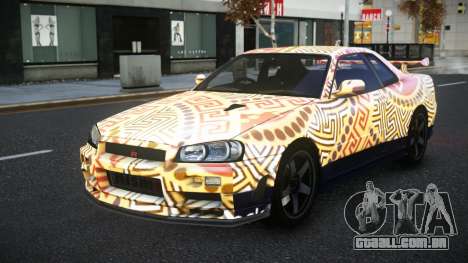 Nissan Skyline R34 Selyn S11 para GTA 4