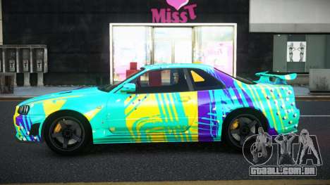 Nissan Skyline R34 Selyn S6 para GTA 4