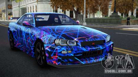 Nissan Skyline R34 Selyn S5 para GTA 4