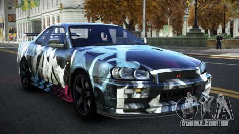 Nissan Skyline R34 Selyn S12 para GTA 4