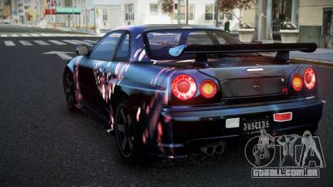 Nissan Skyline R34 Selyn S4 para GTA 4