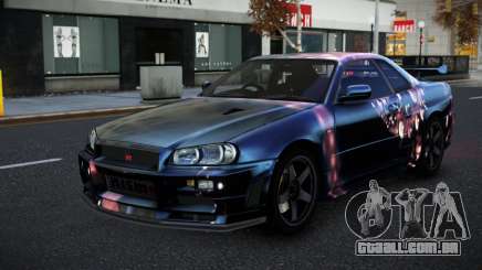 Nissan Skyline R34 Selyn S4 para GTA 4