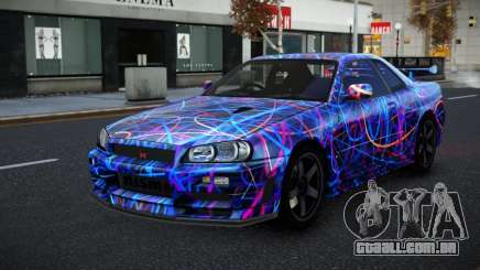 Nissan Skyline R34 Selyn S5 para GTA 4