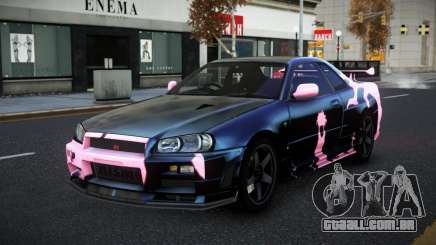Nissan Skyline R34 Selyn S13 para GTA 4