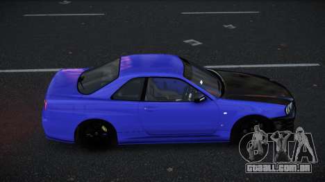 Nissan Skyline R34 Cicasas para GTA 4