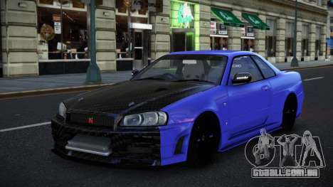 Nissan Skyline R34 Cicasas para GTA 4